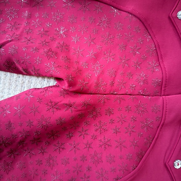 ESPRIT L WINTER RIDING BREECHES pull on breeches - RUBY RED - Picture 6 of 6